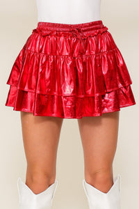 cheer you on metallic skort | FINAL SALE