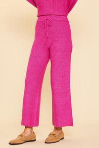 love you berry much wide-leg knit pants