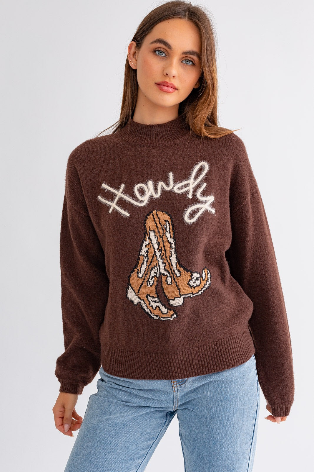 tinsel howdy sweater