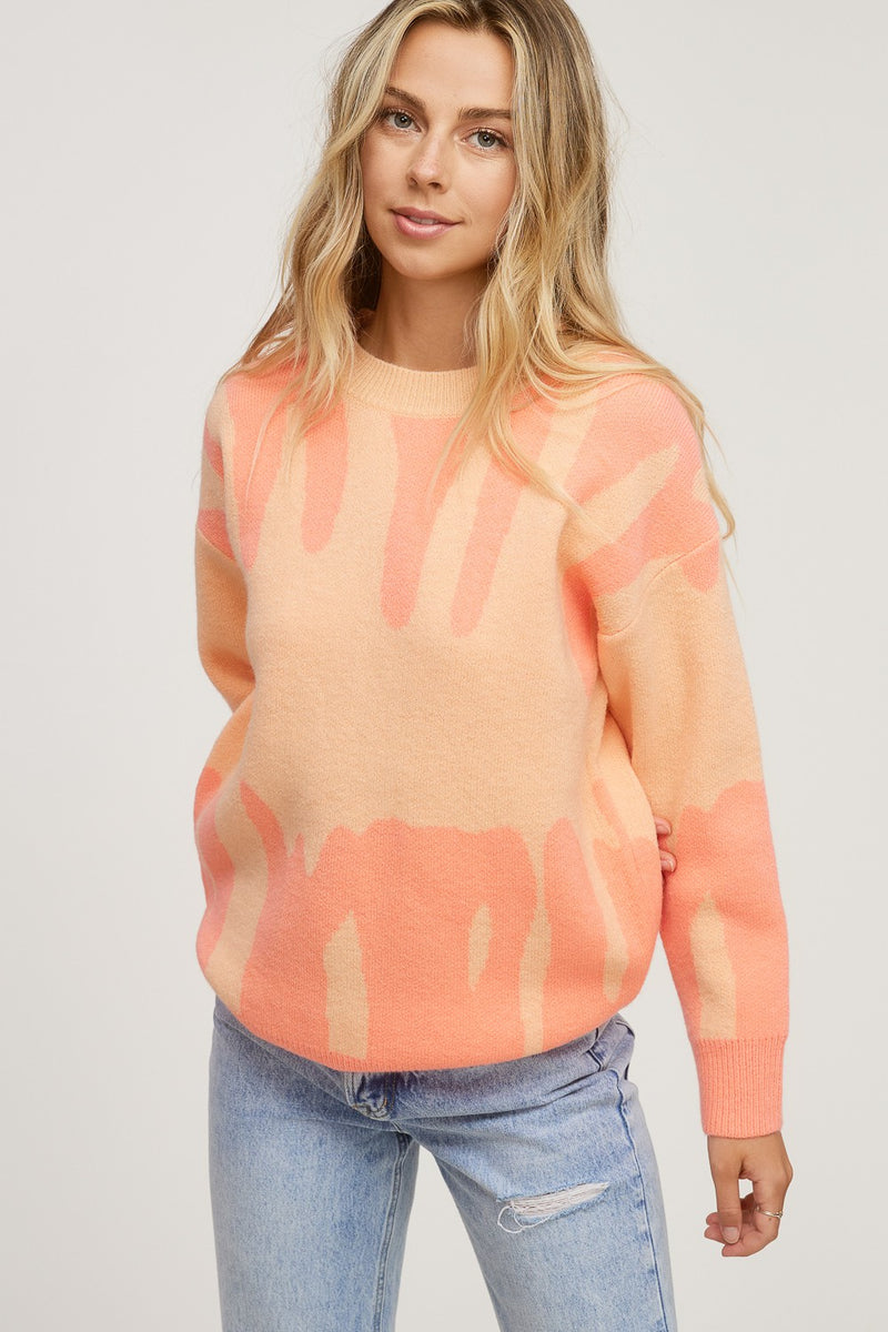 orange sherbert sweater