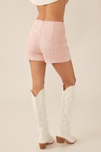 sequence tweed shorts