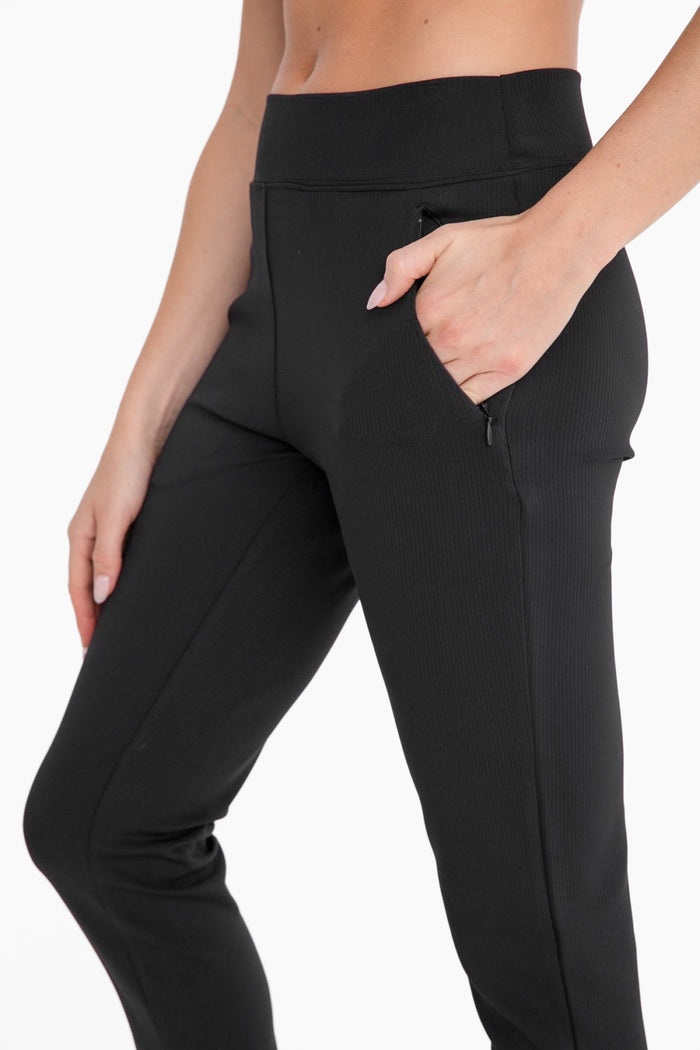 work to workout ribbed pants
