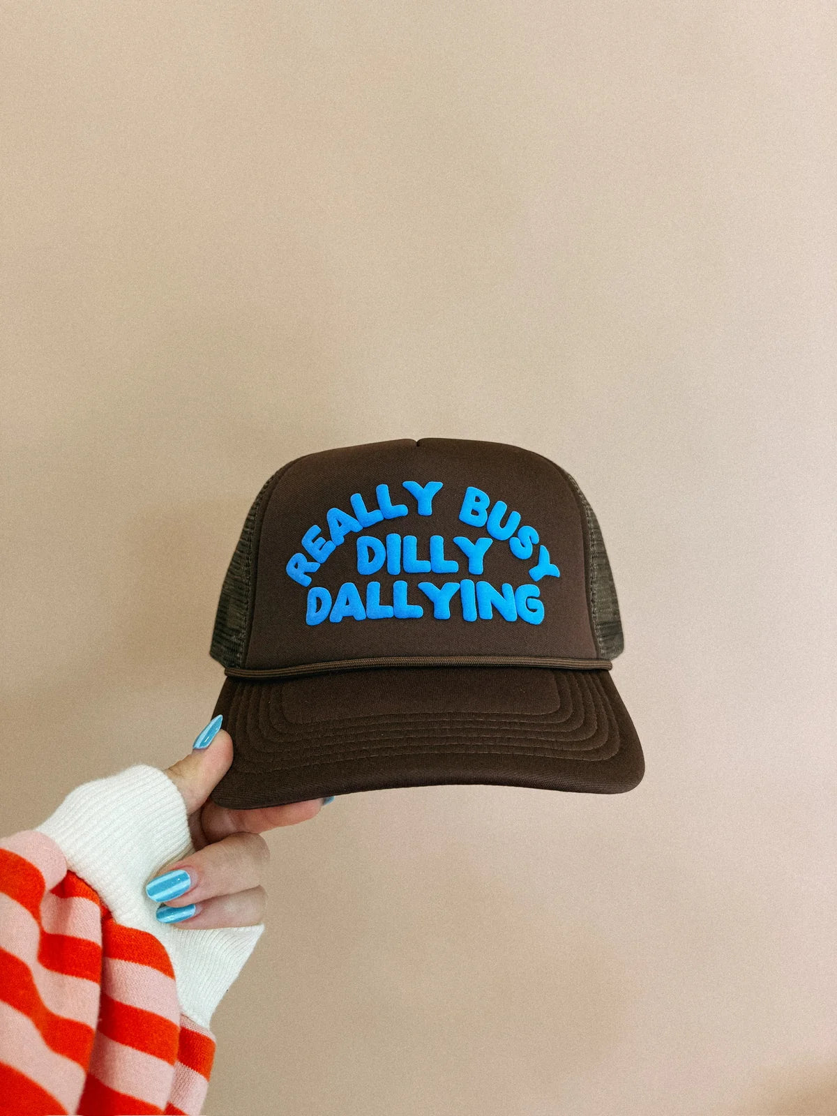 dilly dallying foam trucker hat