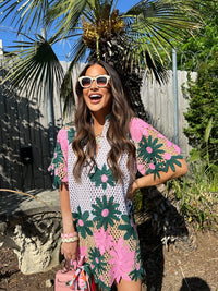 lulu short sleeve mini caftan