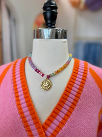 bees please beaded bee necklace