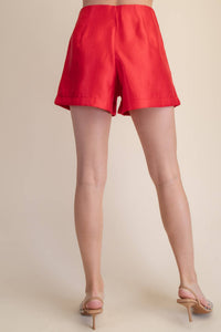 fierce glossy high-waist shorts
