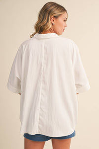 elliott oversized collared top