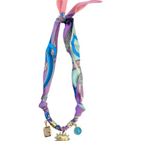 multi-charm scarf necklaces