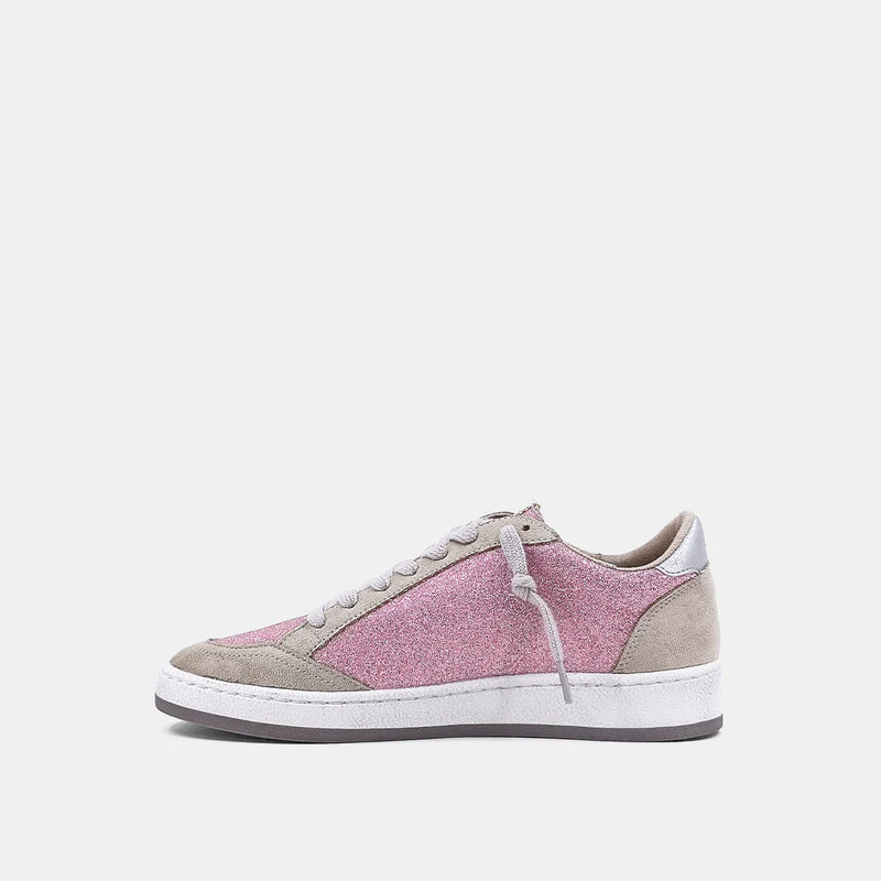 paz sneaker | pink glitter