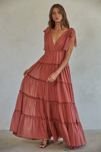 hard to ignore tiered maxi dress