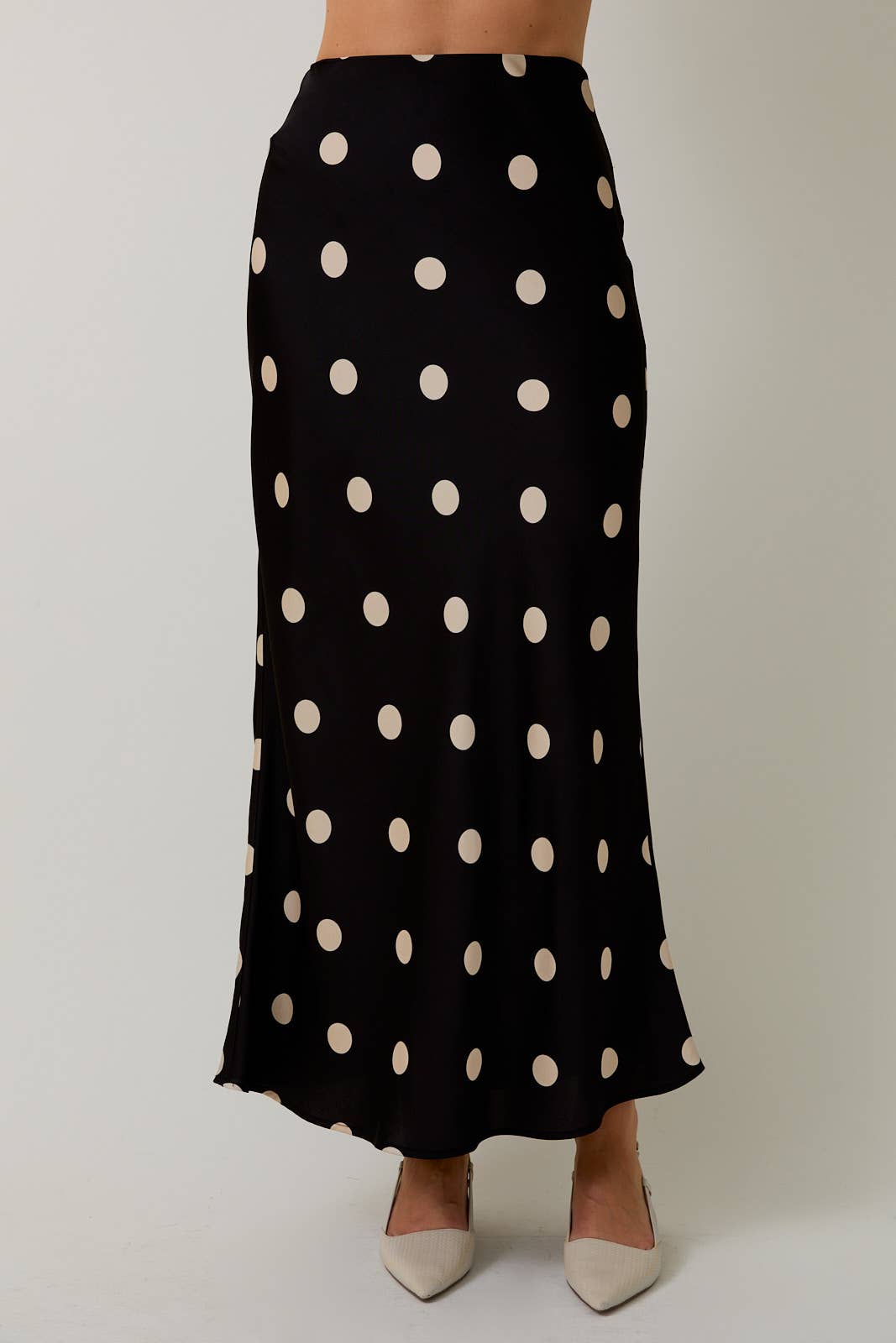something to talk about polka dot satin mini skirt| FINAL SALE |