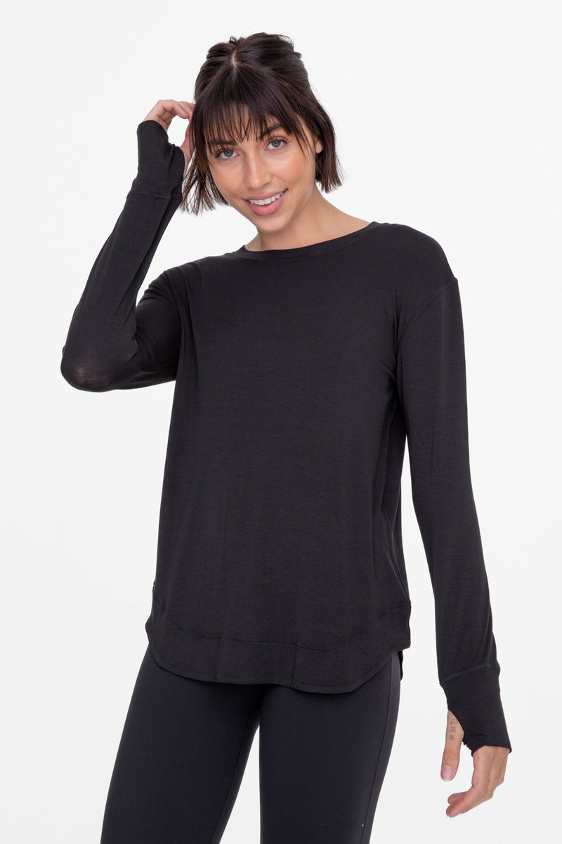 soft-touch basic long sleeve tee