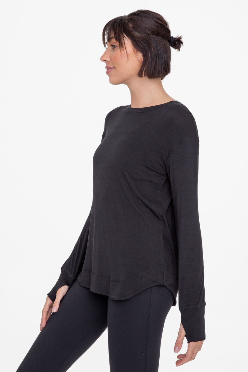 soft-touch basic long sleeve tee