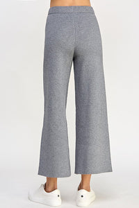 emma cropped wide-leg pants | grey