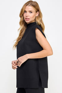 emma mock neck sweater tank