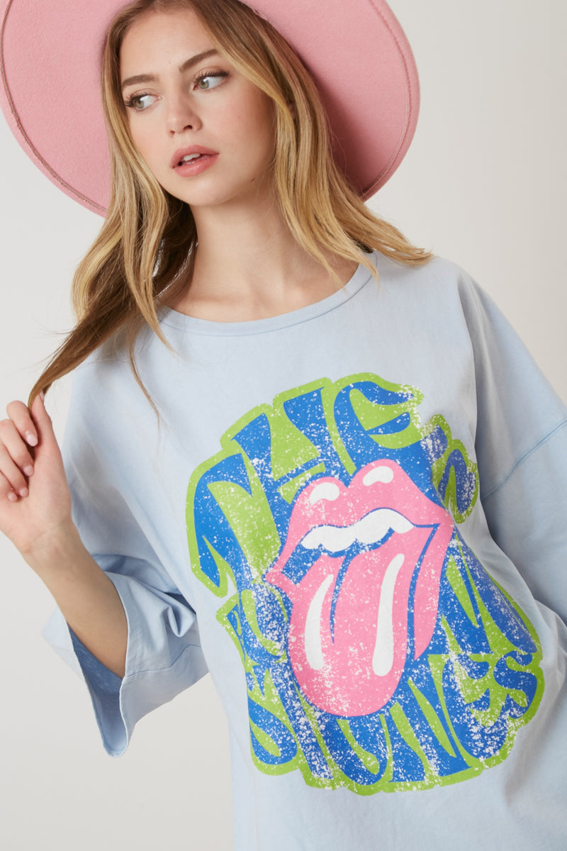 rolling stones oversized graphic tee | FINAL SALE