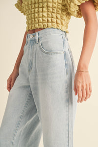 aria wide-leg denim pants | FINAL SALE