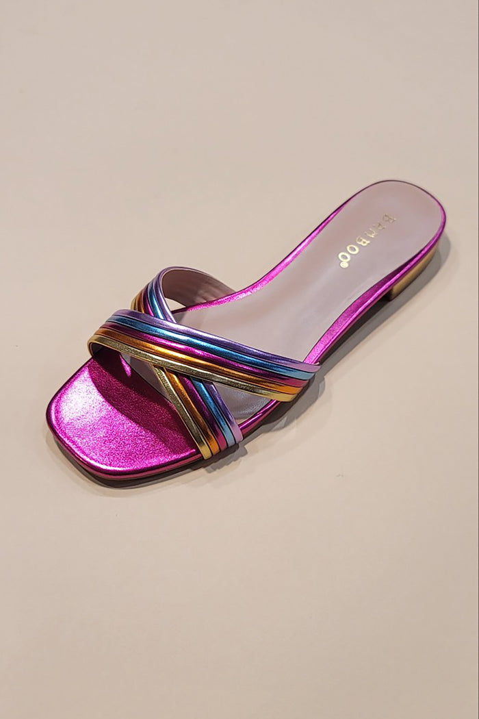 carley metallic sandals