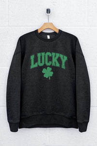 lucky crewneck sweatshirt | black