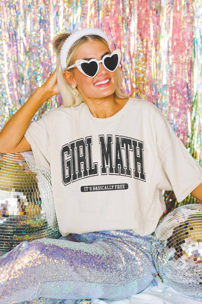 girl math oversized t-shirt