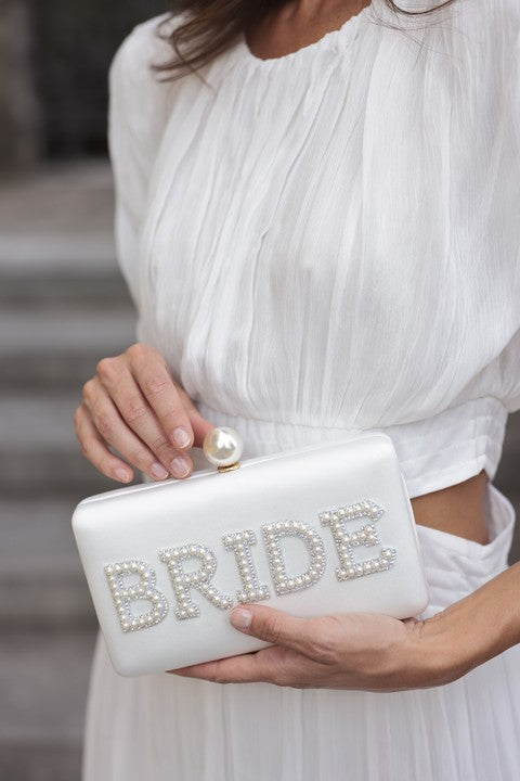 bride pearl minaudiere