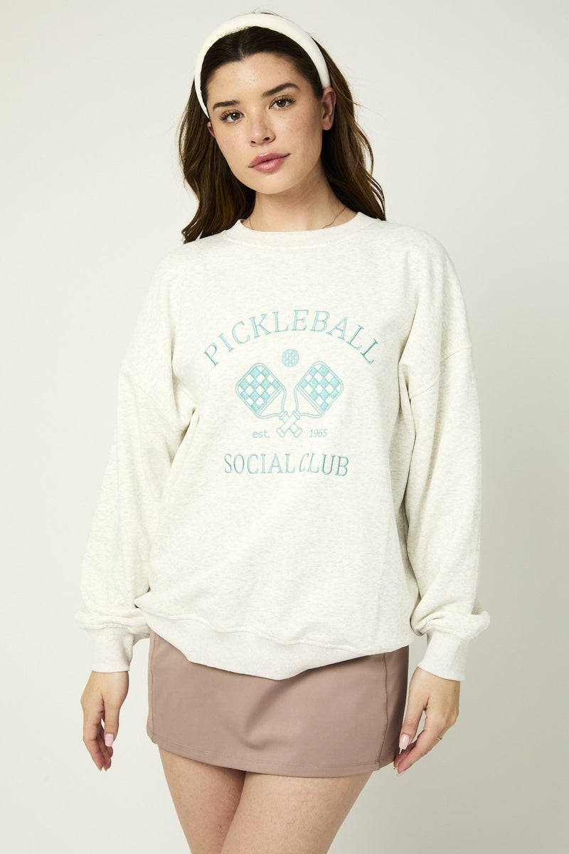 pickleball social club crewneck || FINAL SALE