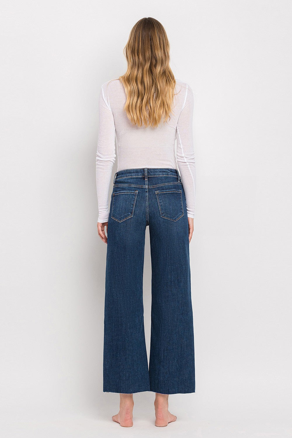 finders keepers tummy control wide-leg denim