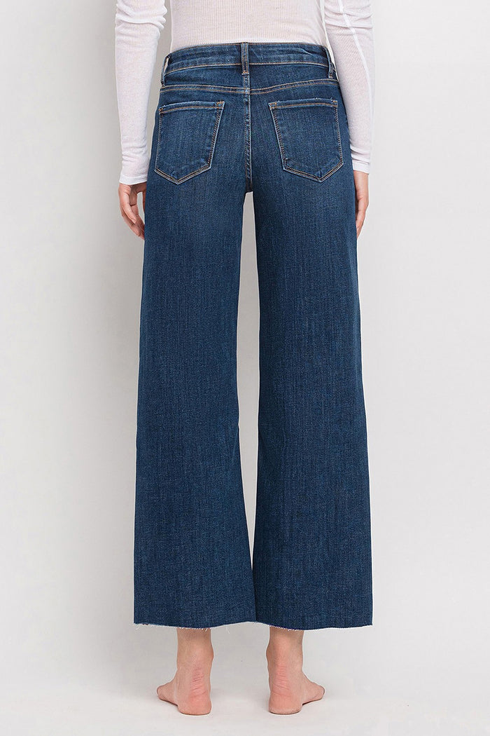 finders keepers tummy control wide-leg denim
