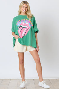 oversized rolling stone graphic tee | FINAL SALE