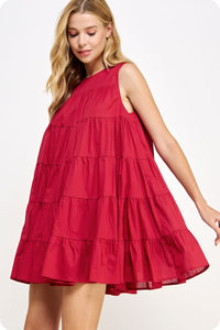 kayla tiered babydoll dress