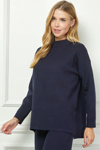 emma mock neck longsleeve sweater