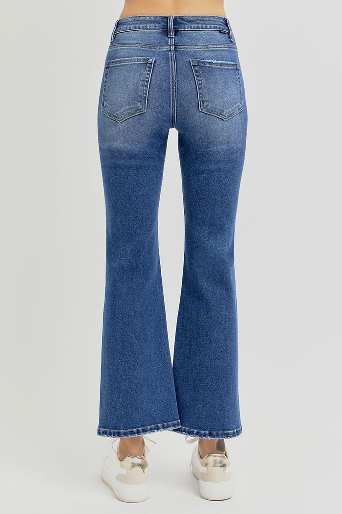 brady high rise crop flare denim