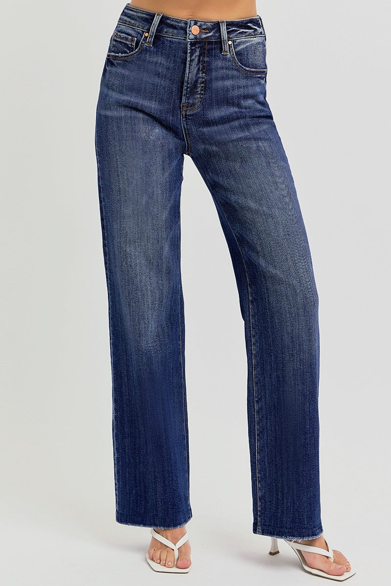 morgan high-rise tummy control denim