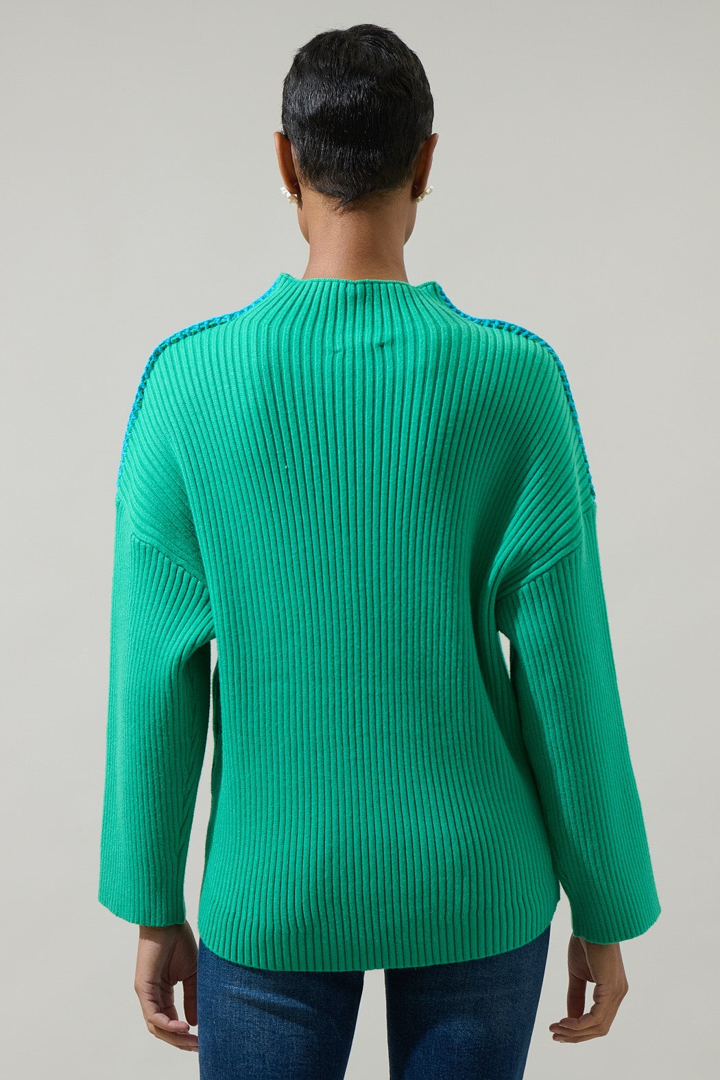 cole whipstitch turtleneck sweater