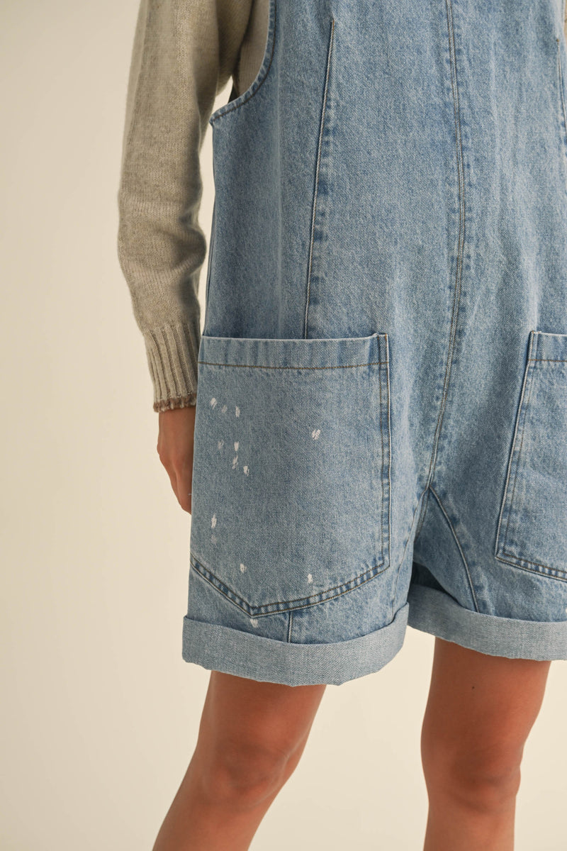 delilah denim romper | FINAL SALE