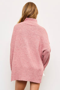 autumn afternoon mock neck sweater