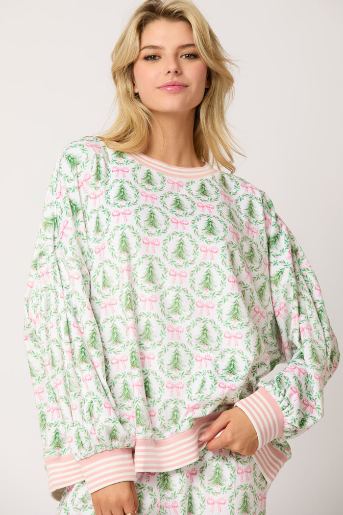 holiday cheer fleece top