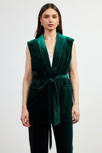 a vision in velvet vest