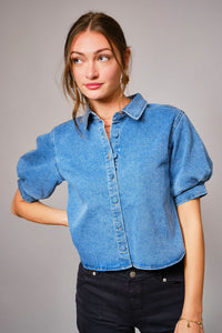 country club cowgirl collared top
