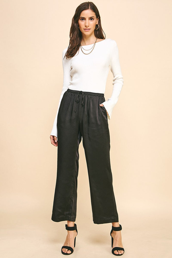 talk about it satin pants
