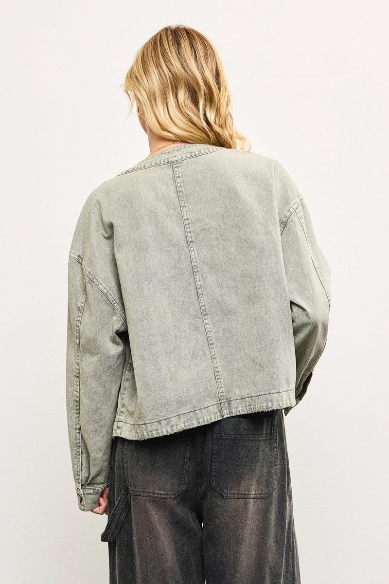 urban edge denim jacket