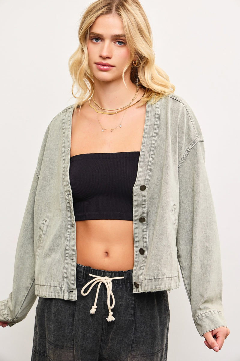 urban edge denim jacket