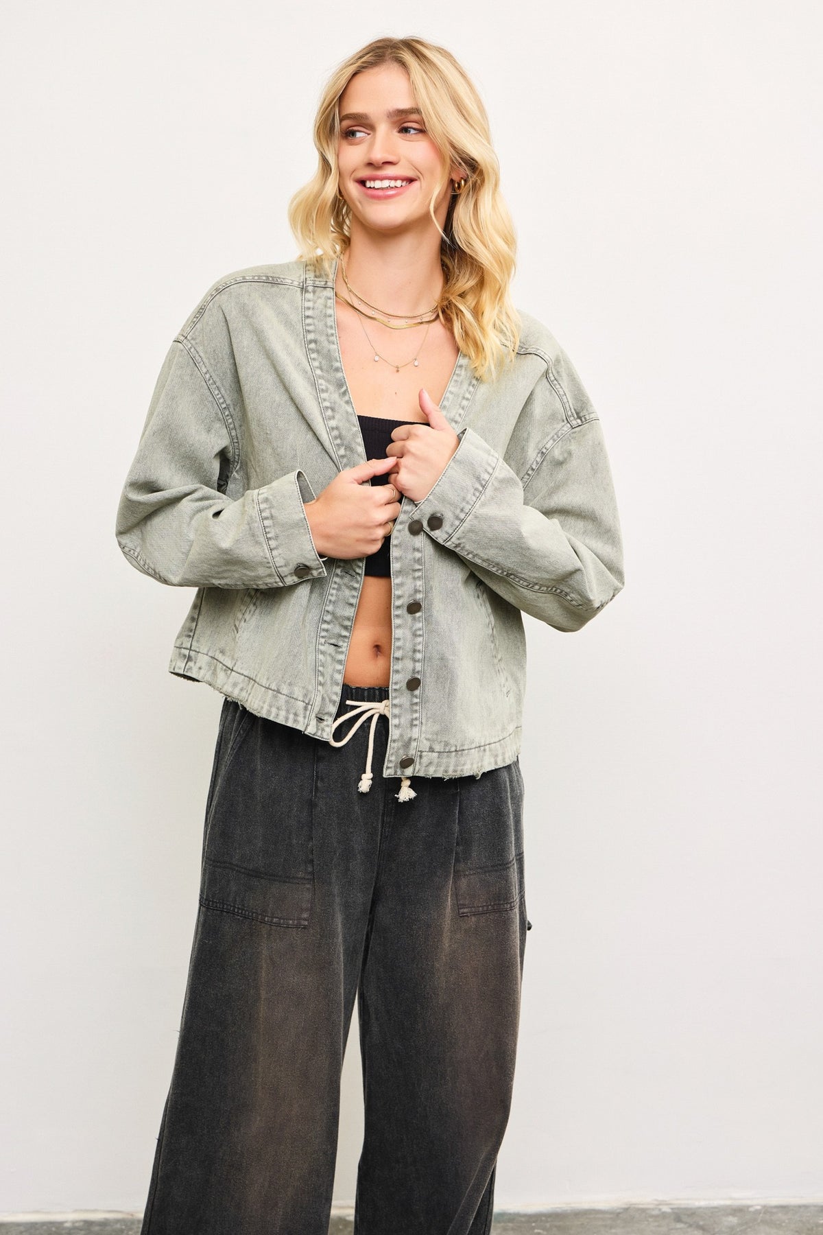 urban edge denim jacket