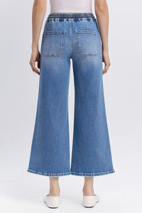 rest assured drawstring wide-leg denim