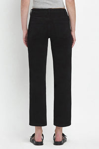 catchy straight leg black denim