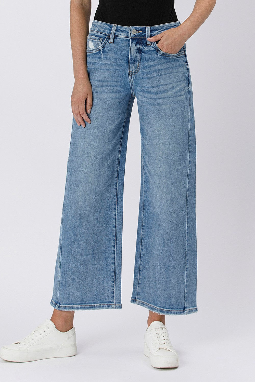 ideally baggy wide-leg denim