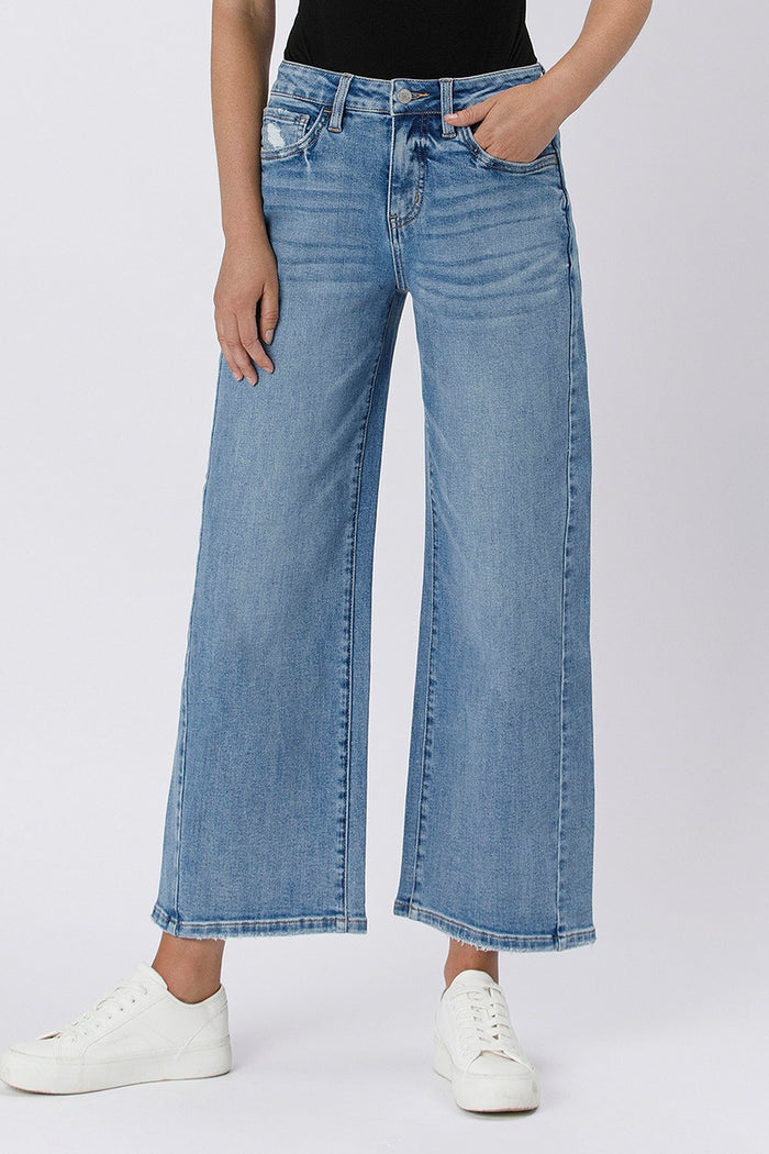 ideally baggy wide-leg denim