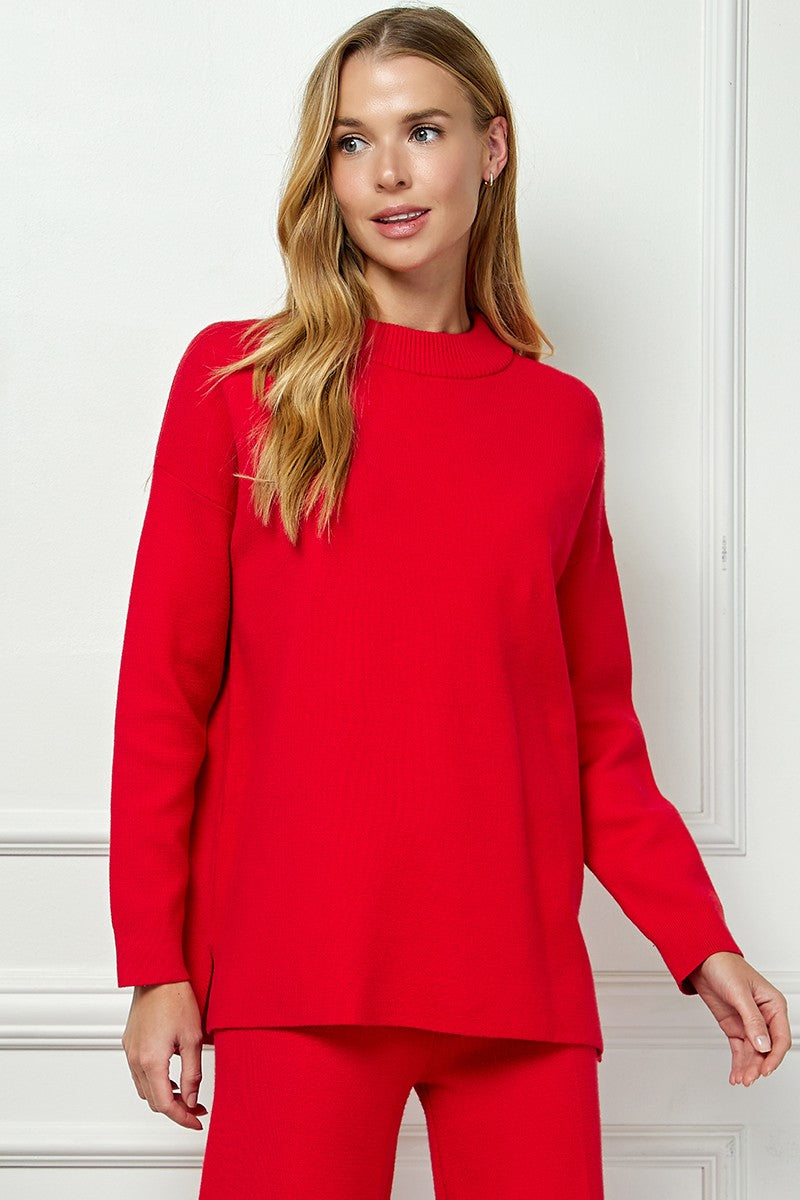 emma mock neck longsleeve sweater