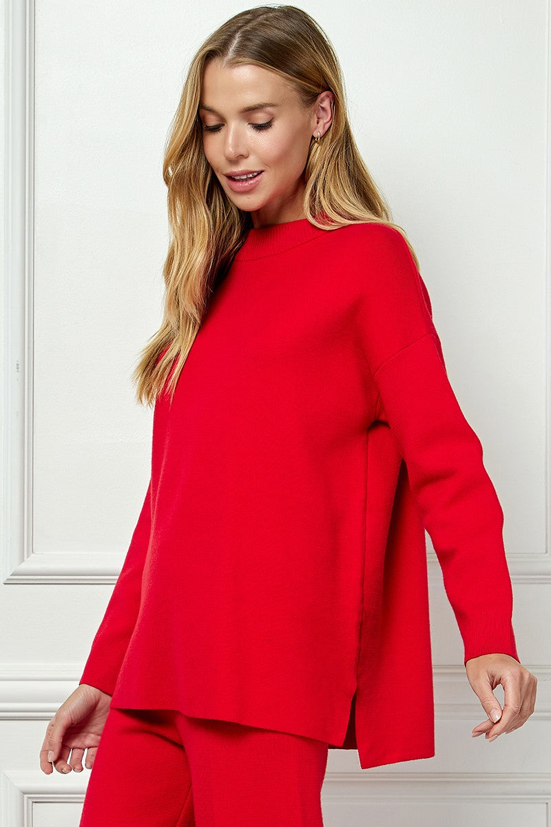 emma mock neck longsleeve sweater