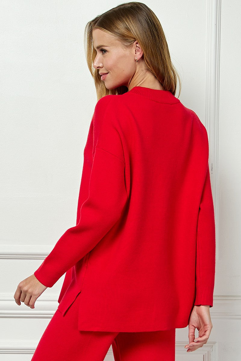 emma mock neck longsleeve sweater